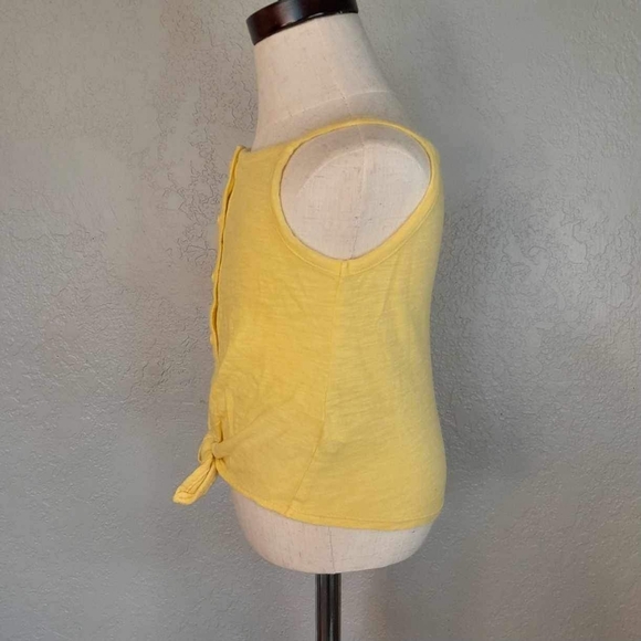 🛍 Old Navy Yellow 18-24 Month Baby Girl Tie Front Tank Top - Picture 5 of 6